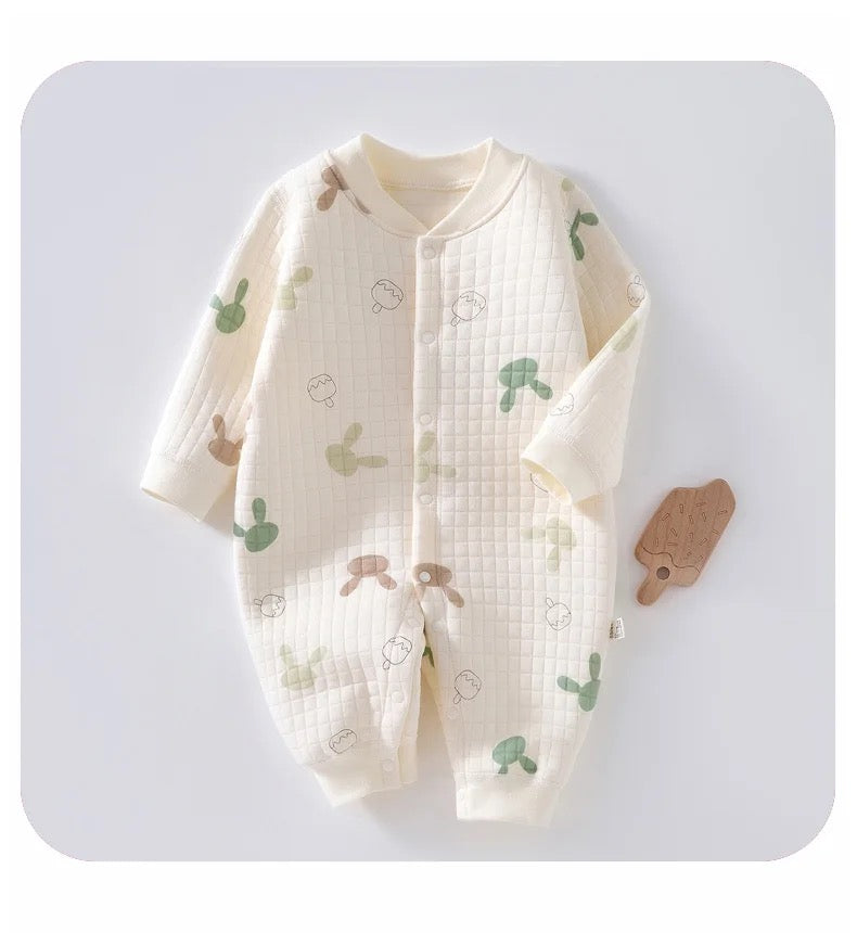 Baby Bunny Romper - Personalised Bodysuit for Baby Girls/Boys