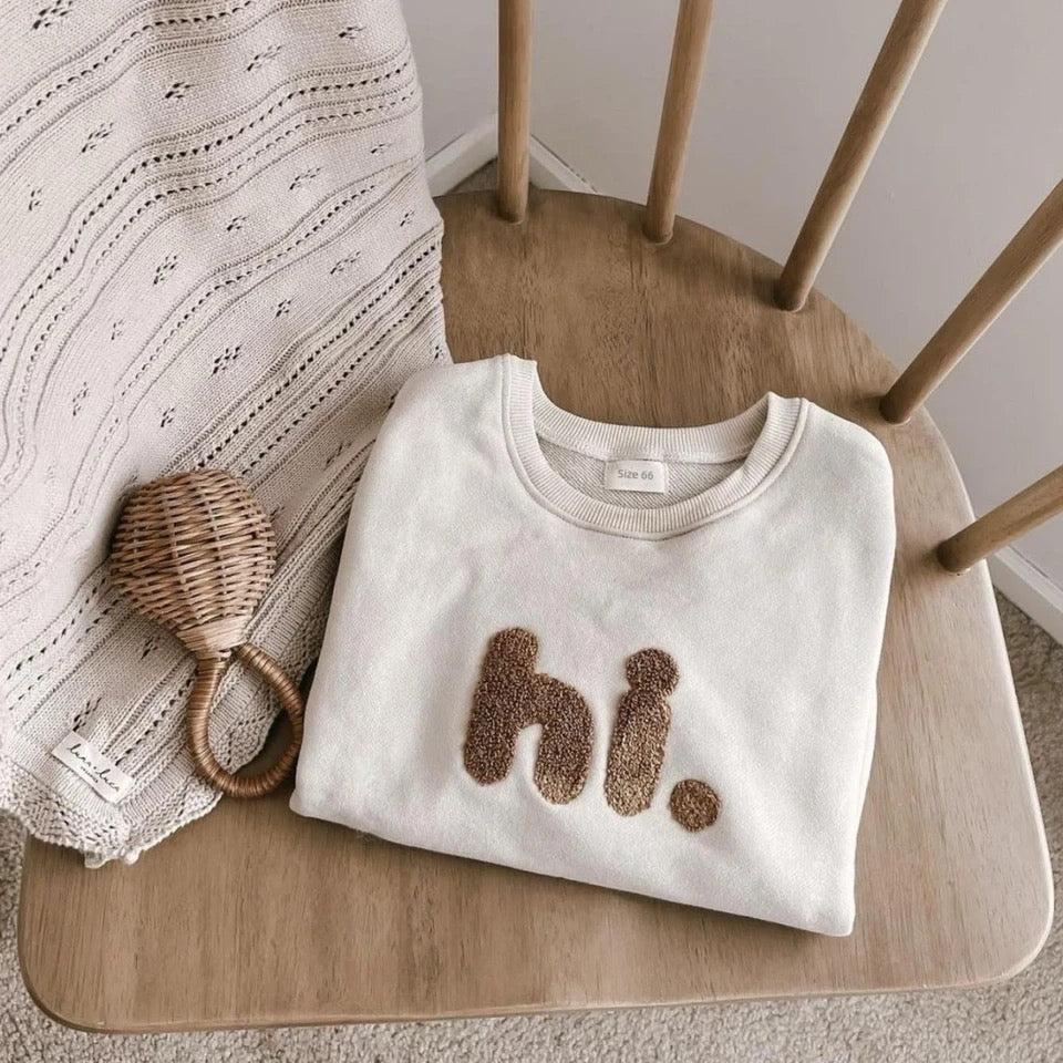 Baby/Toddler HI. Long Sleeve Oversized Romper for Boys and Girls
