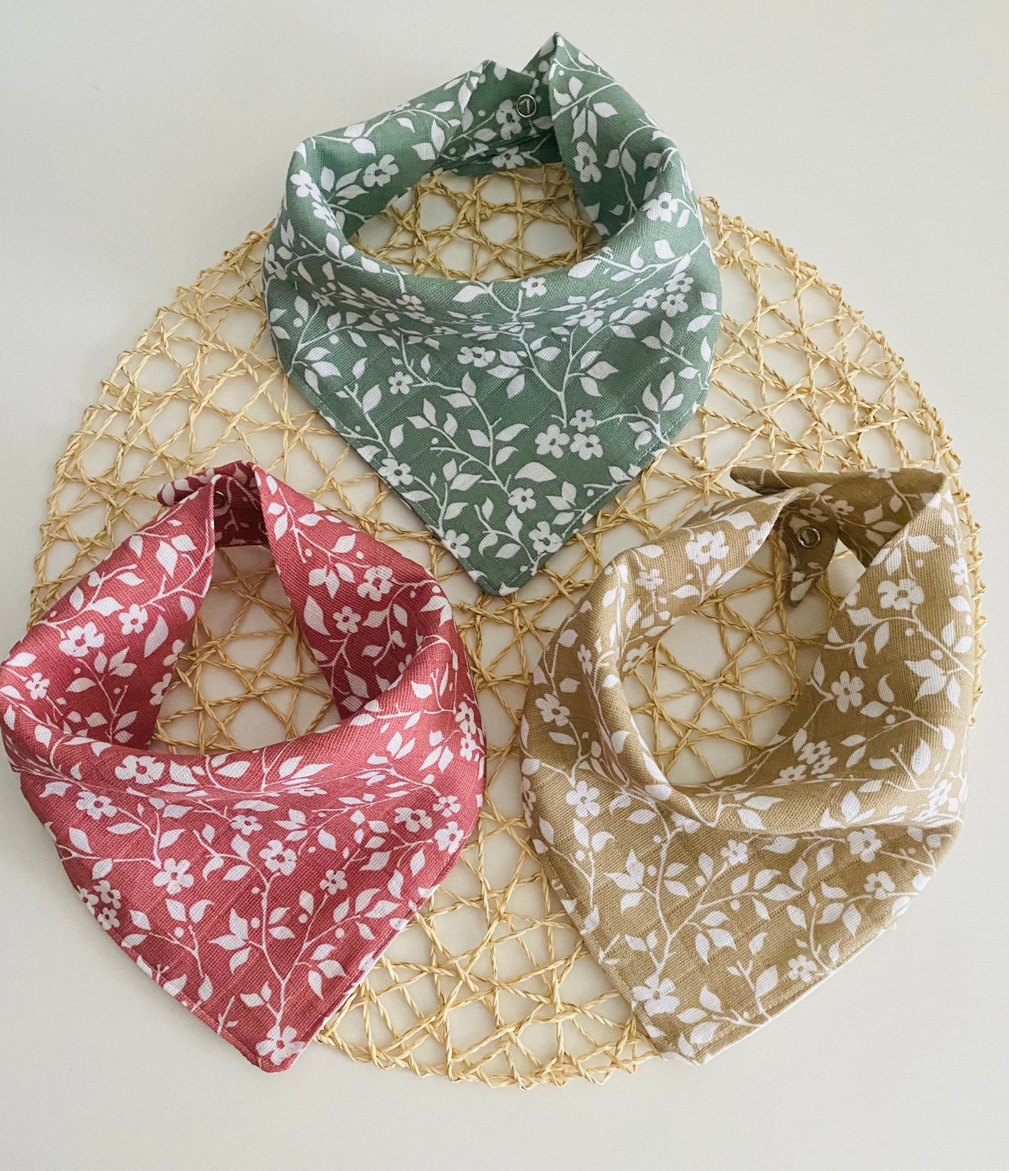 Baby/Toddler Cotton Muslin Bibs Set of 3