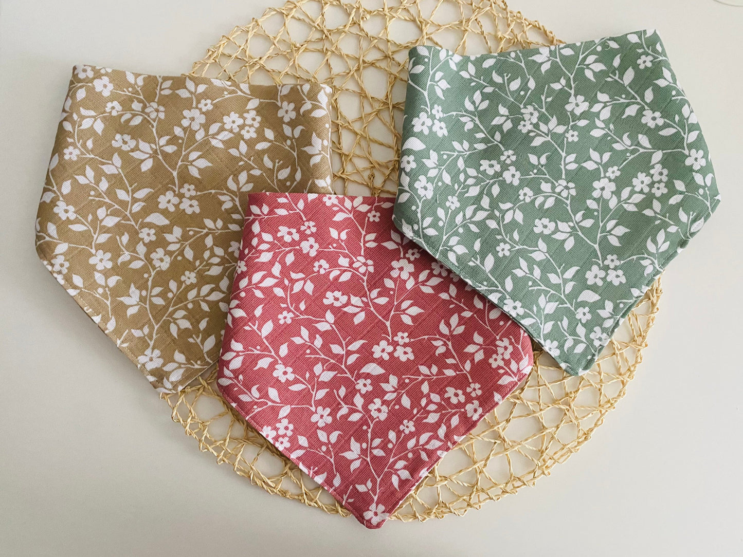 Baby/Toddler Cotton Muslin Bibs Set of 3