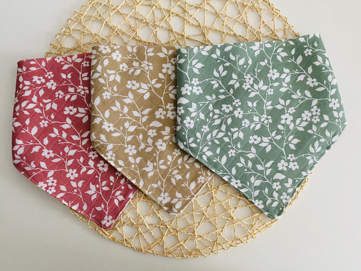 Baby/Toddler Cotton Muslin Bibs Set of 3