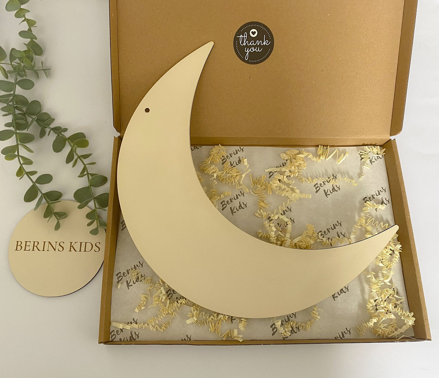 Wooden Moon Wall Decor| Boho Style Nursery Wall Shelf Decor