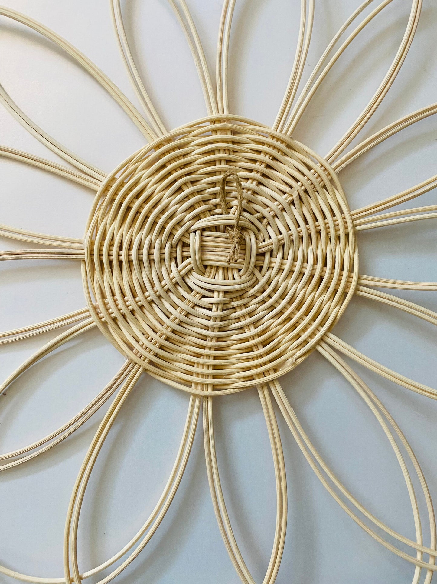 Handmade 3X Rattan Flower Wall Hanging | Boho Style Wall Decor