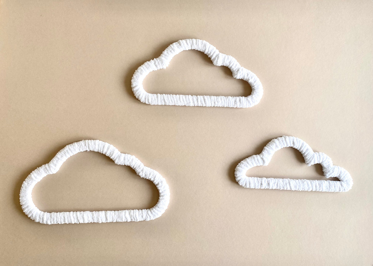 Fluffy Cloud Set of 3 Wall Decor| Boho Style Nursery Wall Shelf Decor