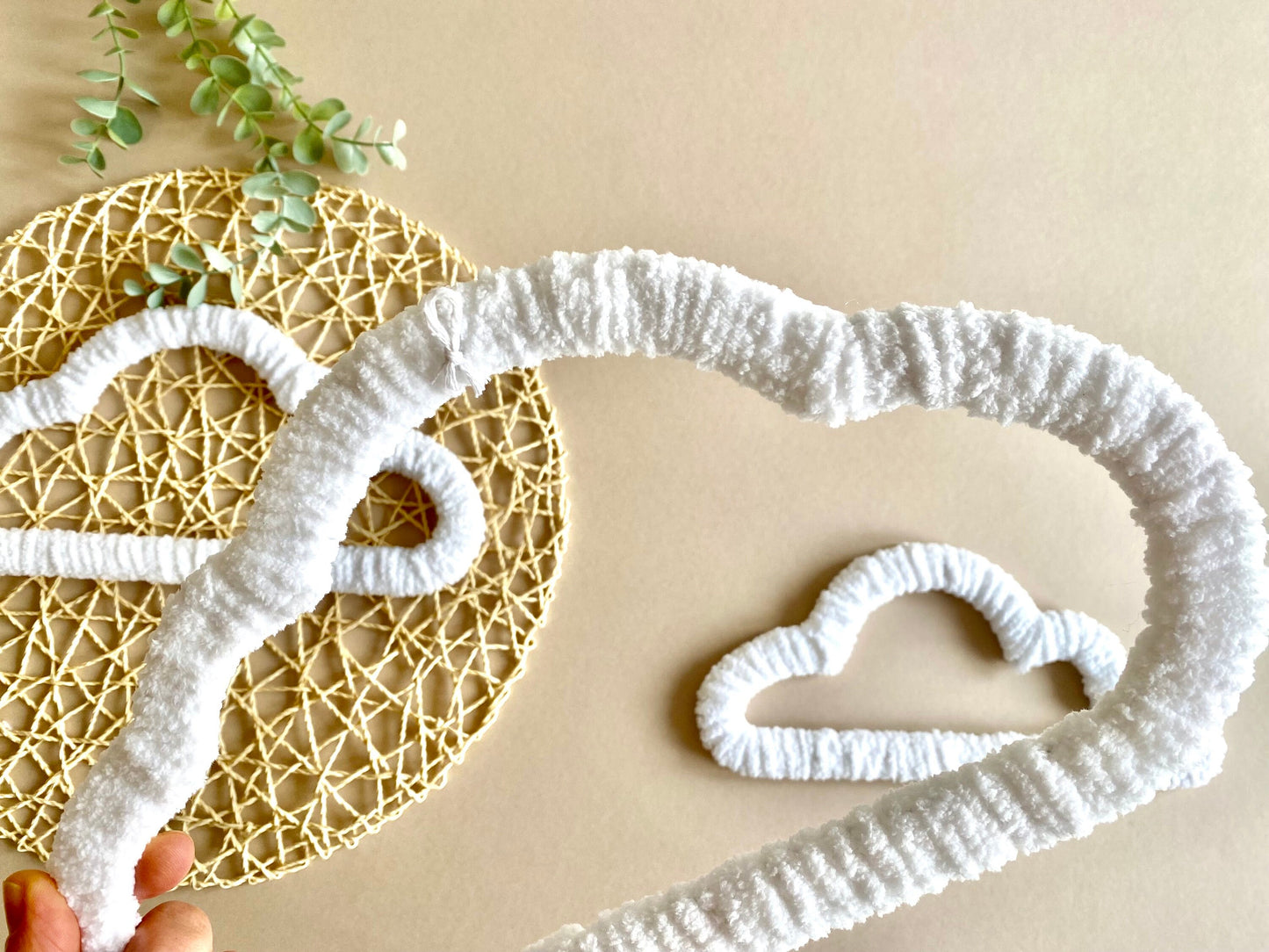 Fluffy Cloud Set of 3 Wall Decor| Boho Style Nursery Wall Shelf Decor