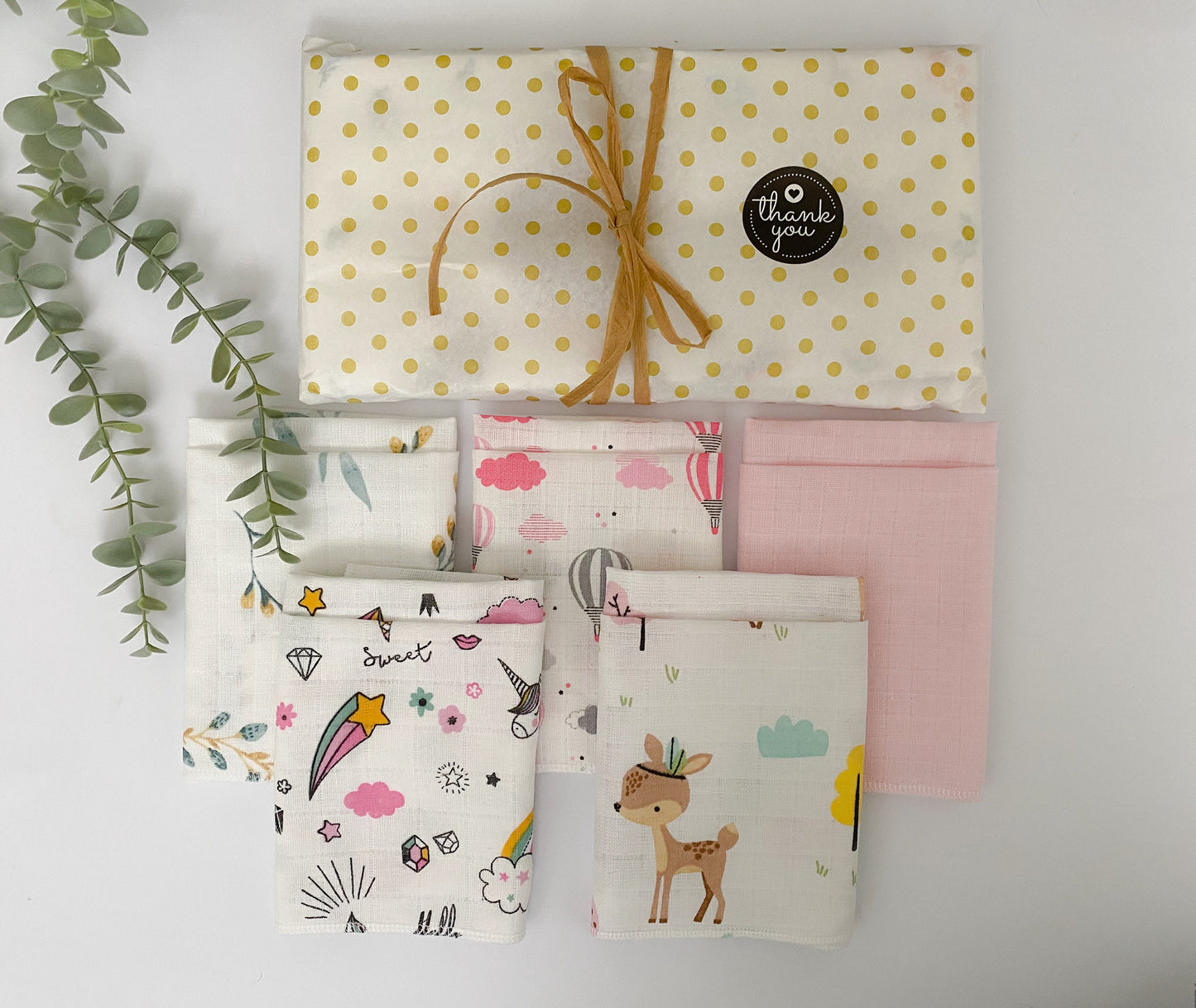 Washcloths Muslin 10 Packs| Muslin Squares Baby Face Towel and Flannels 30x30cm