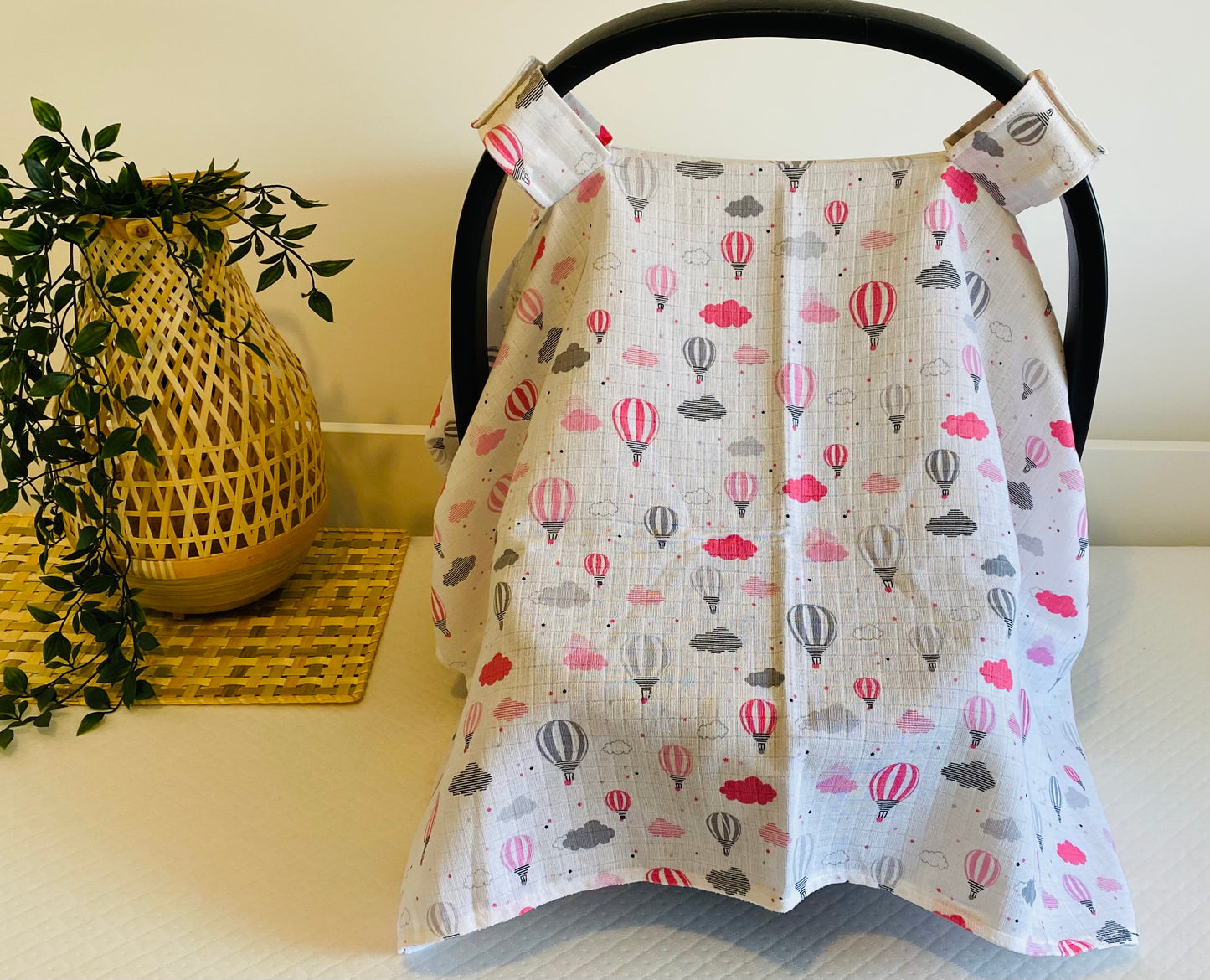 Baby Muslin Car Seat Canopy