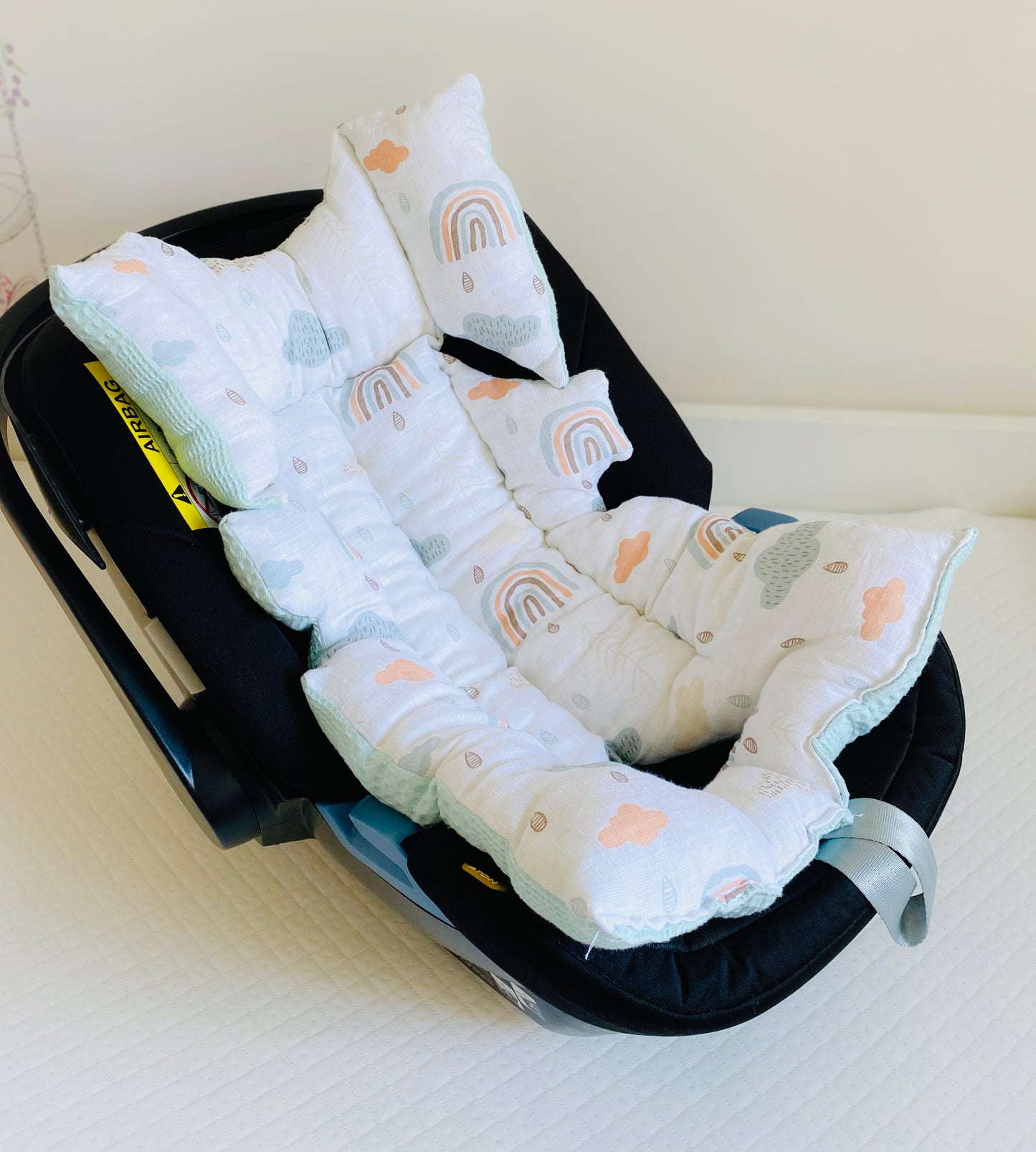 Baby Muslin Car Seat Cushion