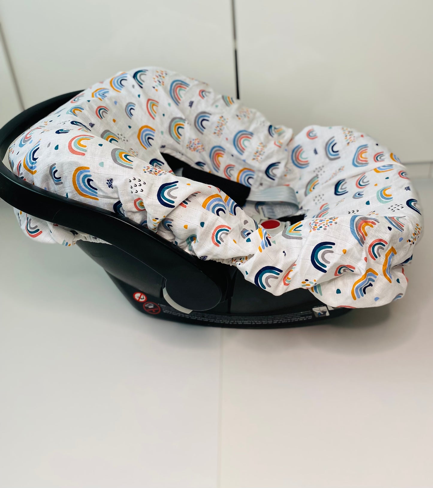 Baby Car Seat Protector Cover | Cotton Muslin Liner