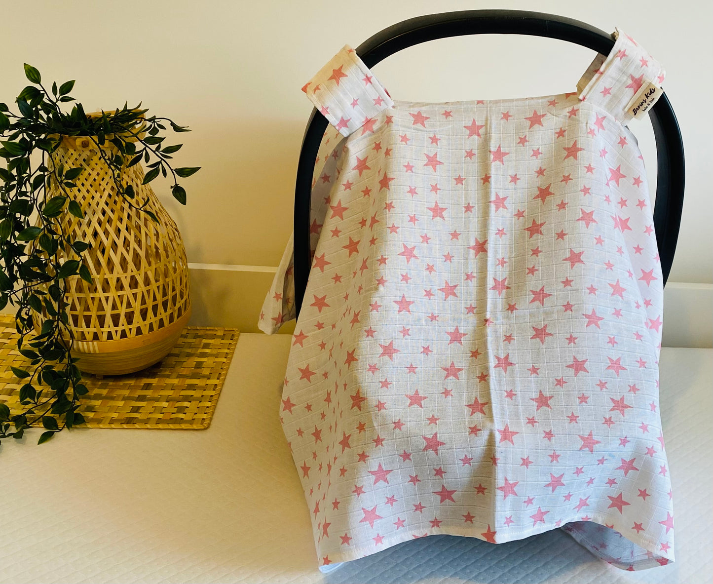 Baby Muslin Car Seat Canopy