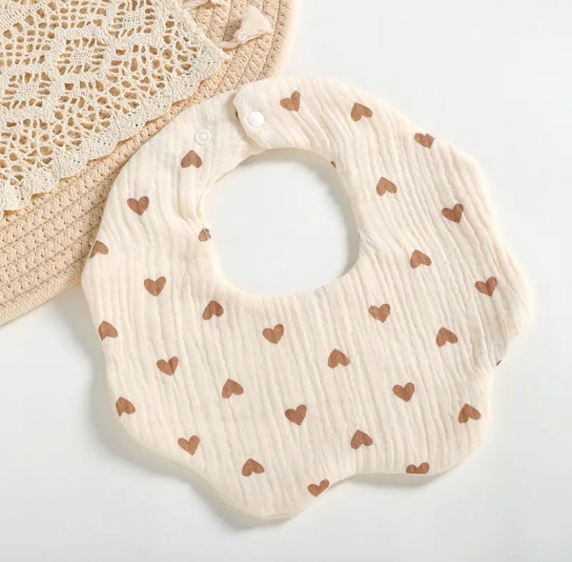 Baby/Toddler Love Muslin Cotton Bibs (Daisy)