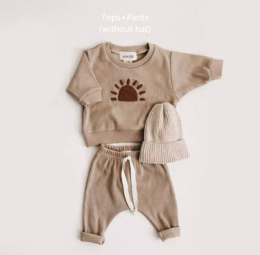 Baby/Toddler Khaki Sun Tracksuit Set (2 pcs)