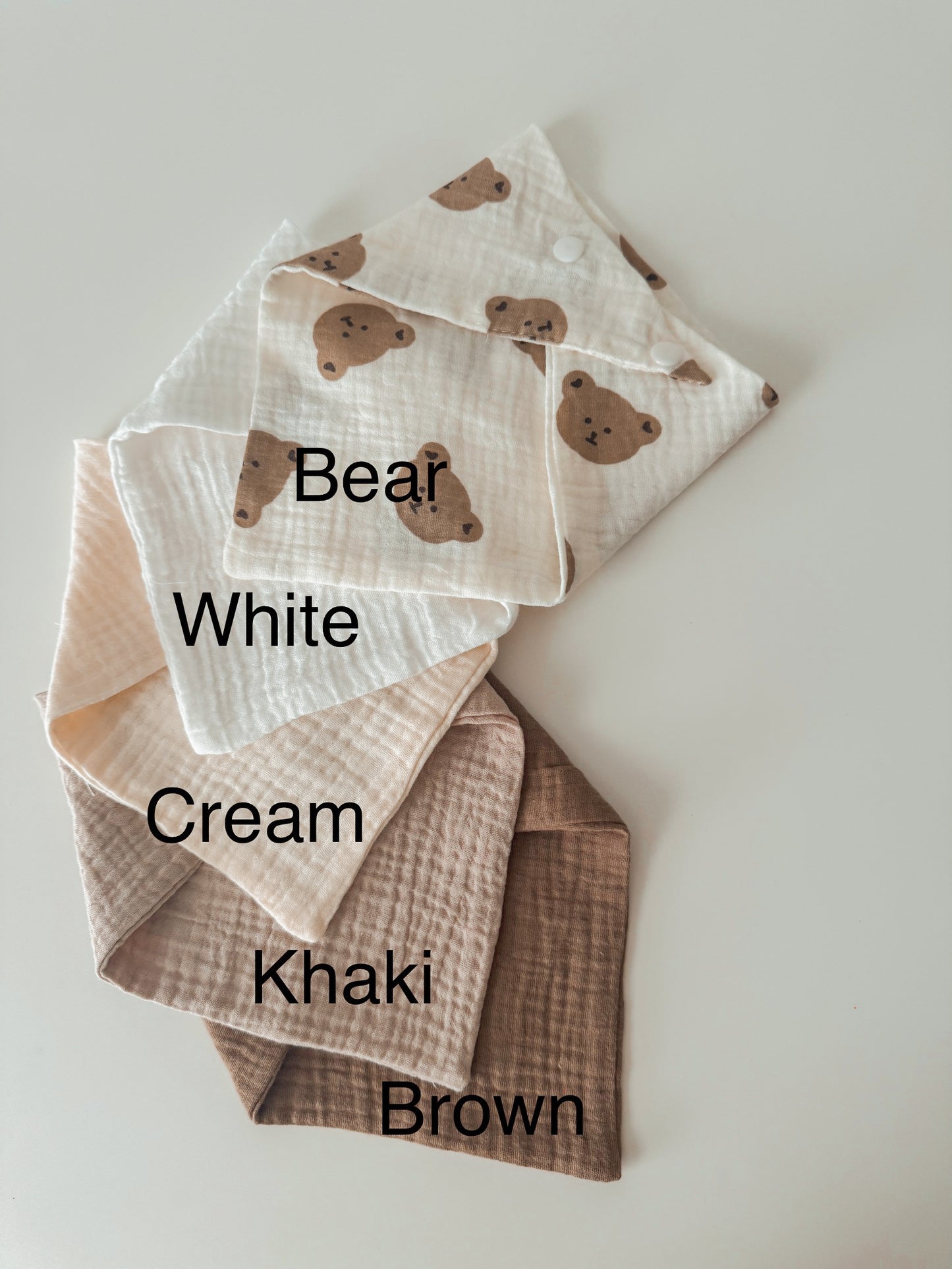 Baby/Toddler Cotton Muslin Bandana Bibs 0-18 Months