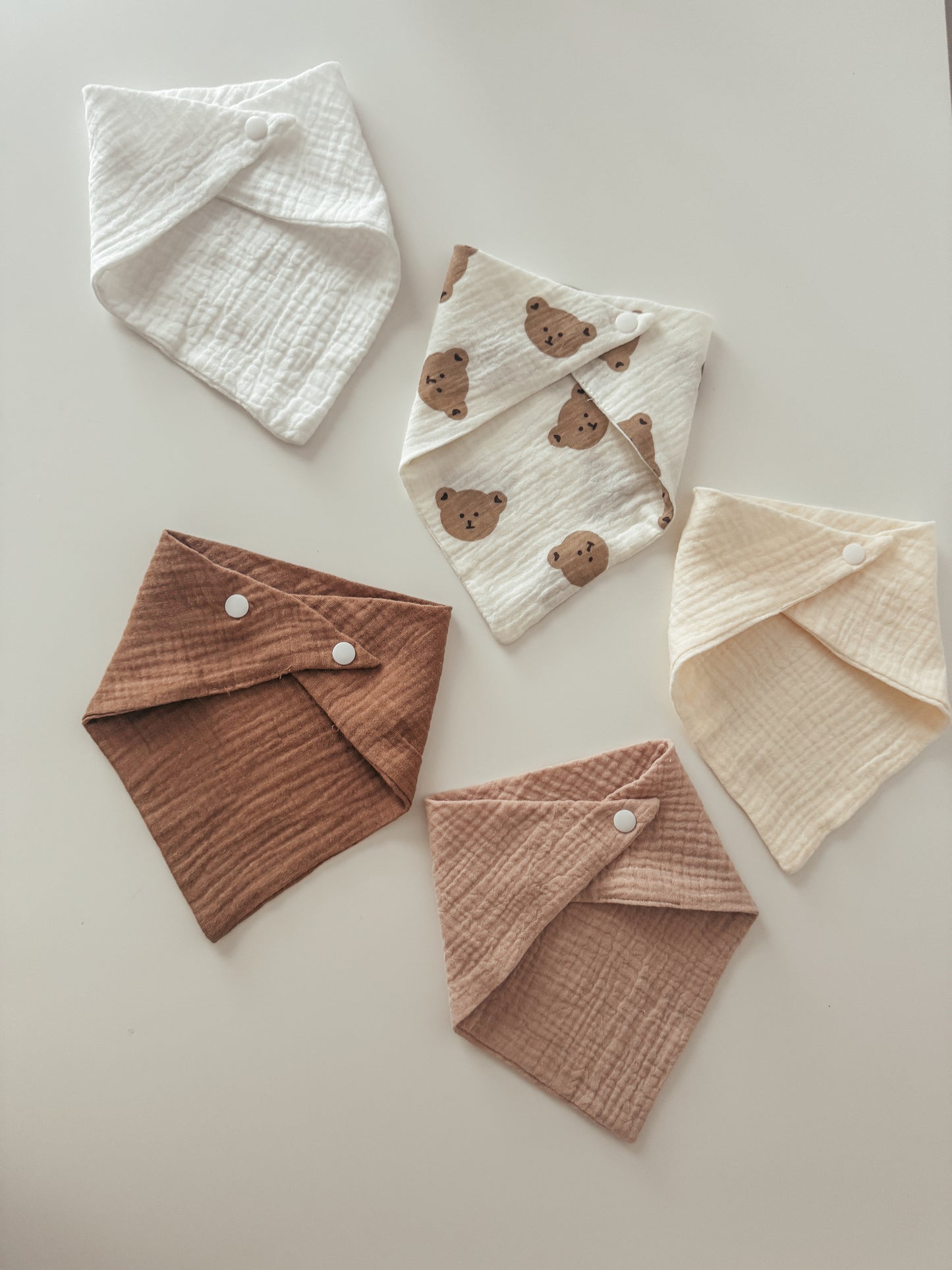 Baby/Toddler Cotton Muslin Bandana Bibs 0-18 Months