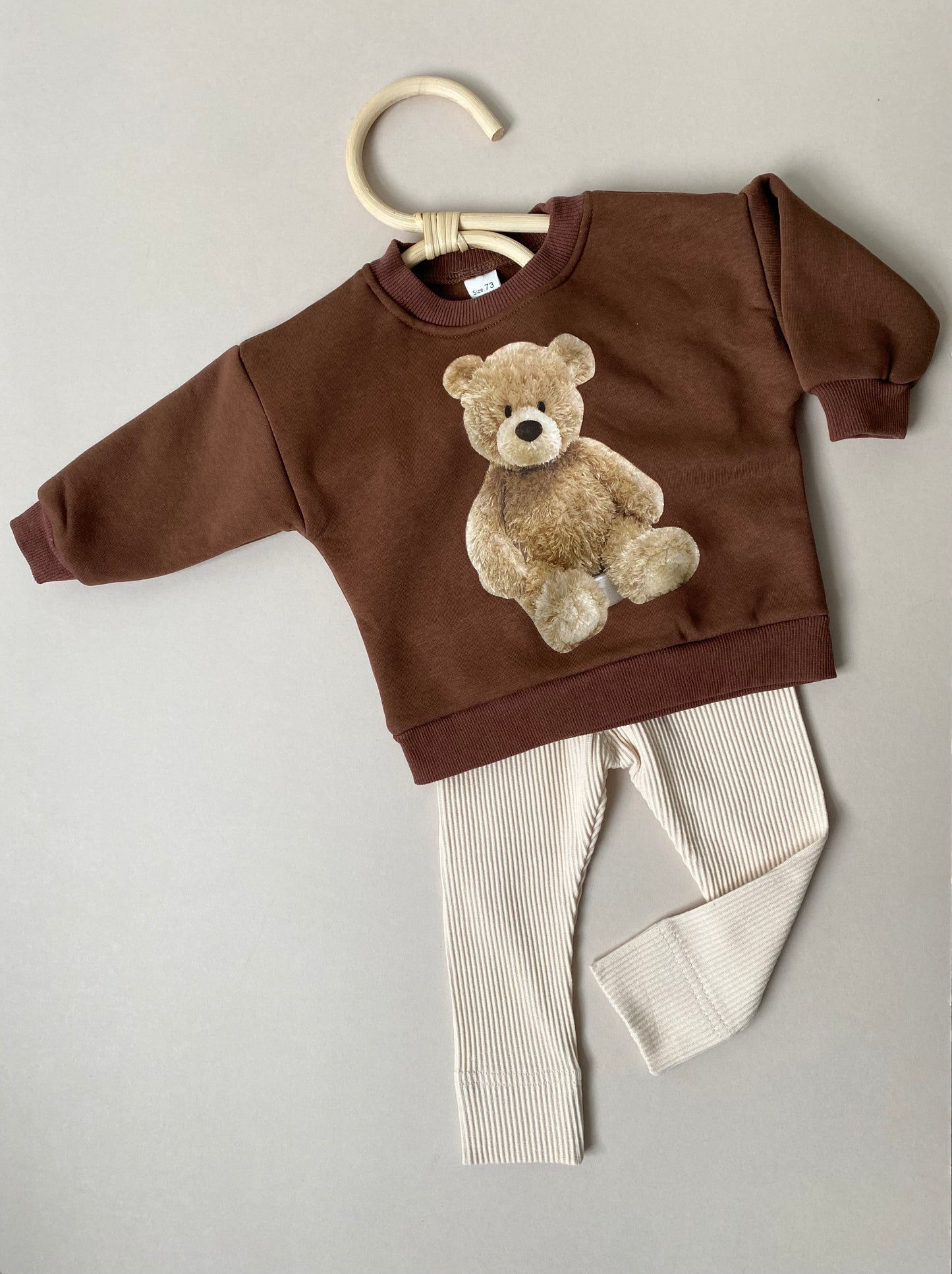 Baby/Toddler BROWNTeddy Bear Sweatshirt for Boys and Girls