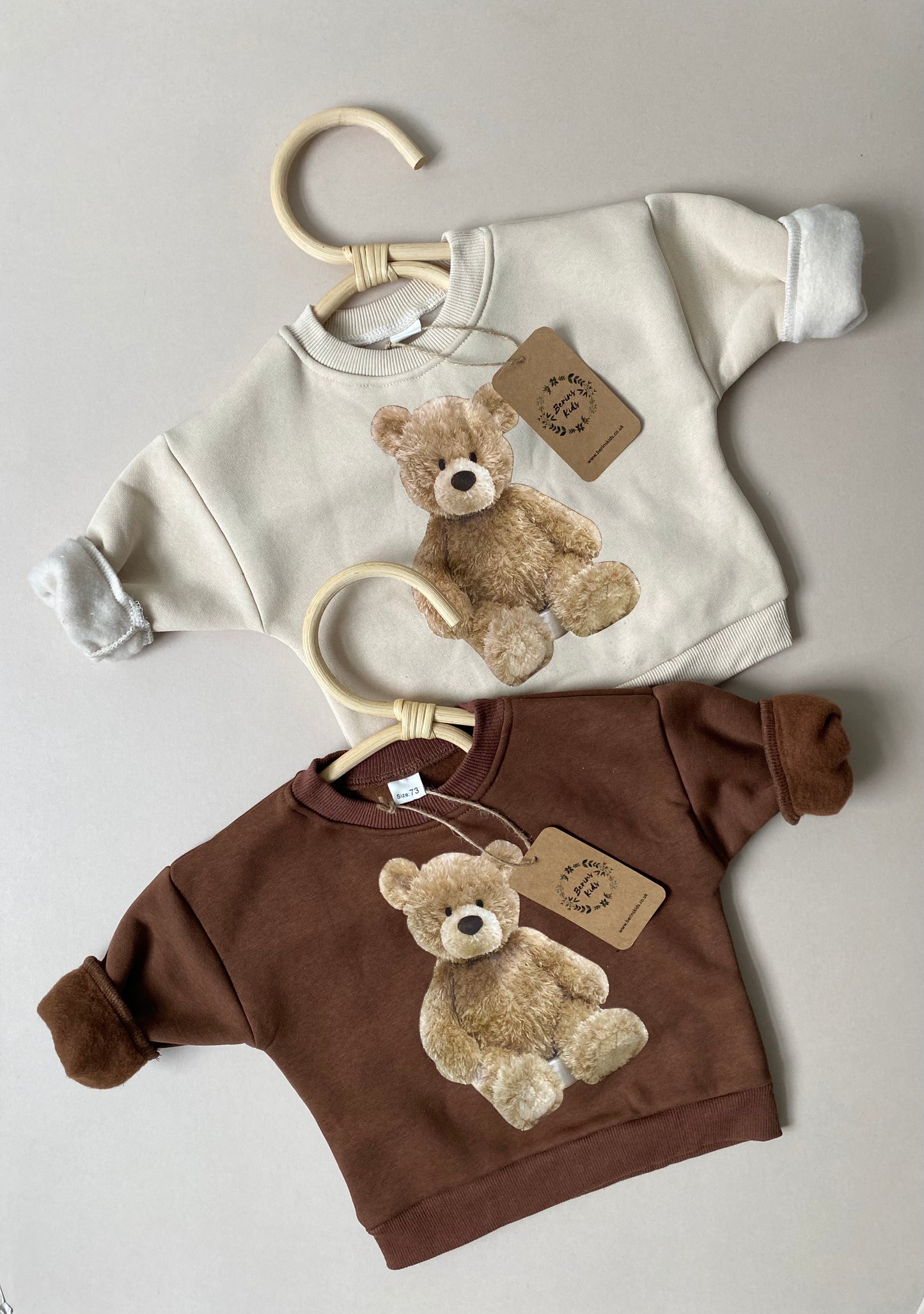 Baby/Toddler BROWNTeddy Bear Sweatshirt for Boys and Girls