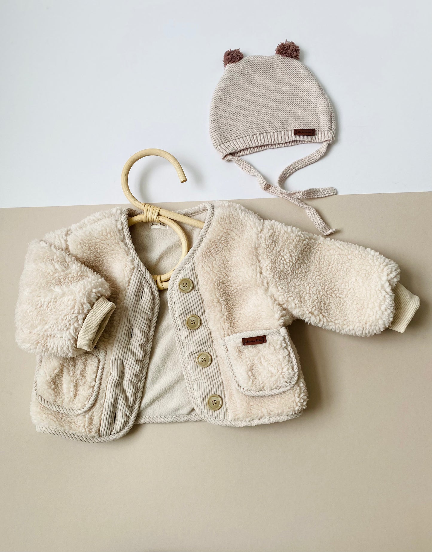 Beige Teddy Coat for Girls/Boys