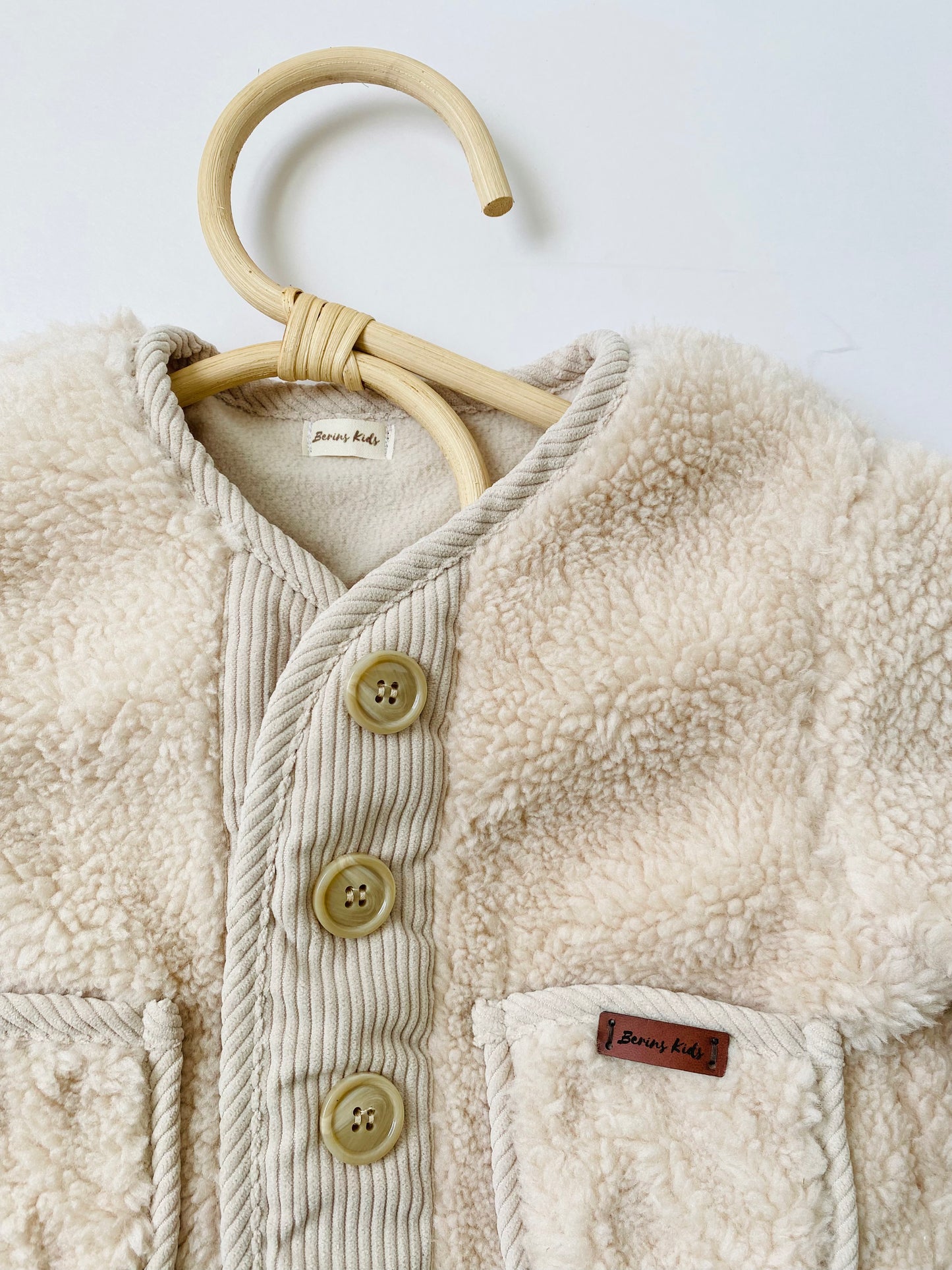 Beige Teddy Coat for Girls/Boys