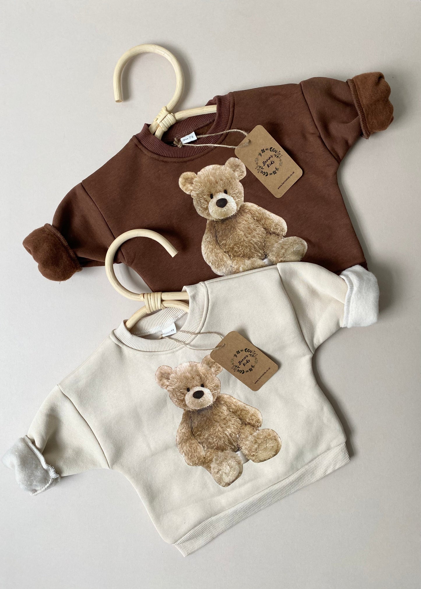 Baby/Toddler BROWNTeddy Bear Sweatshirt for Boys and Girls