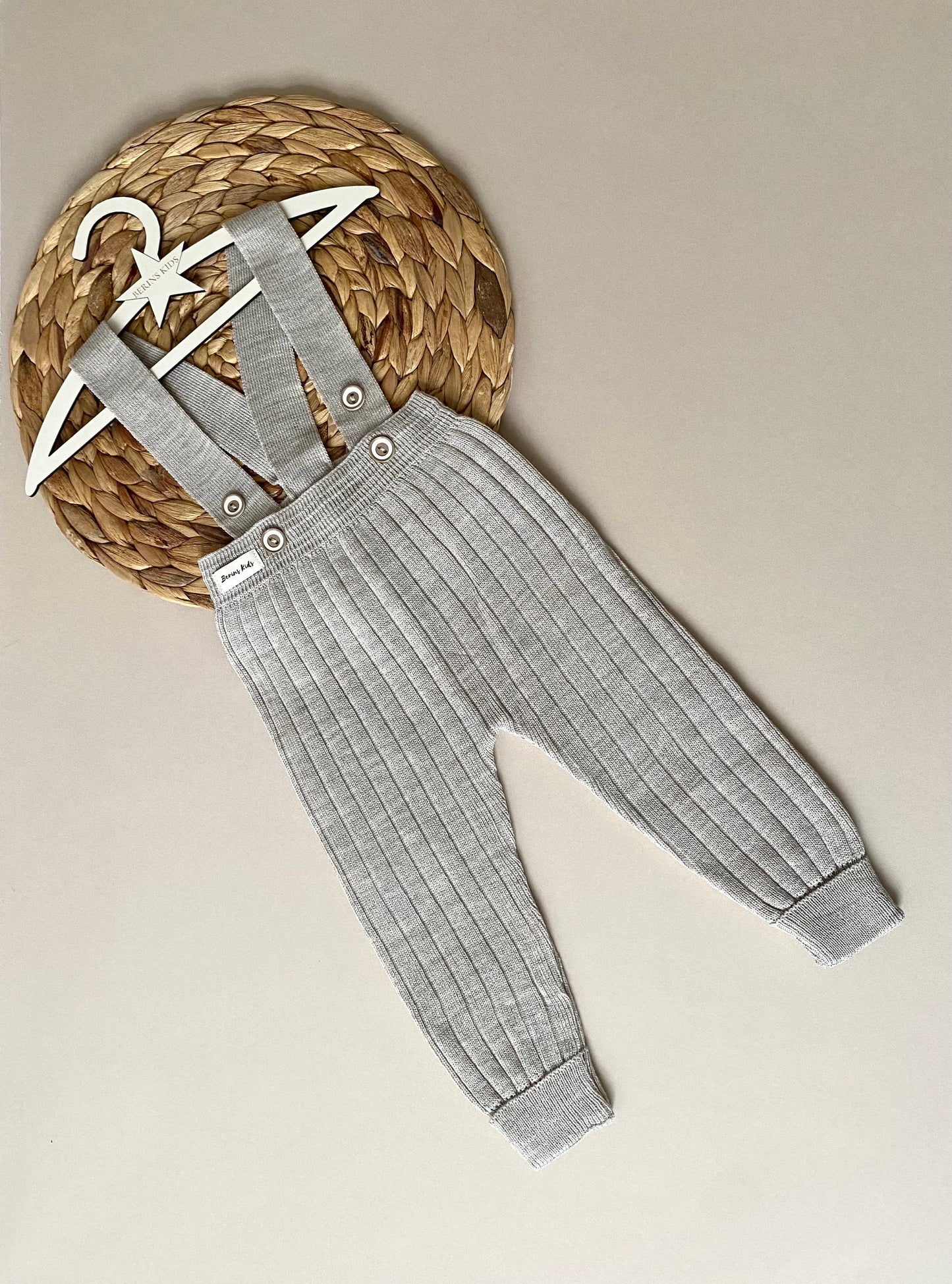 Baby/Toddler Knitted Dungarees| Trousers with Suspenders | Toddler Leggings for Girls Boys