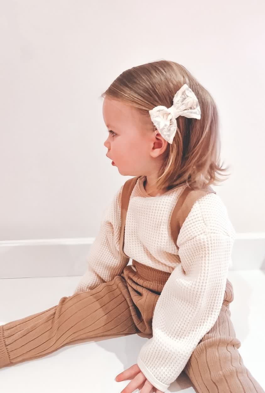 Baby/Toddler Knitted Dungarees| Trousers with Suspenders | Toddler Leggings for Girls Boys