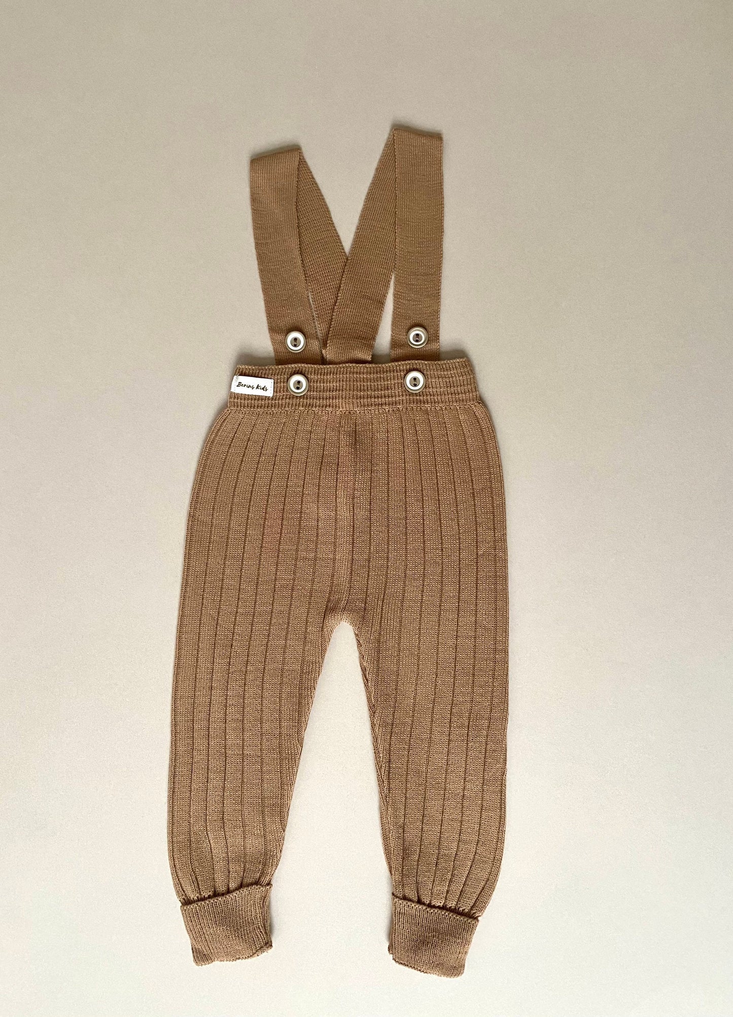 Baby/Toddler Knitted Dungarees Trousers with Suspenders