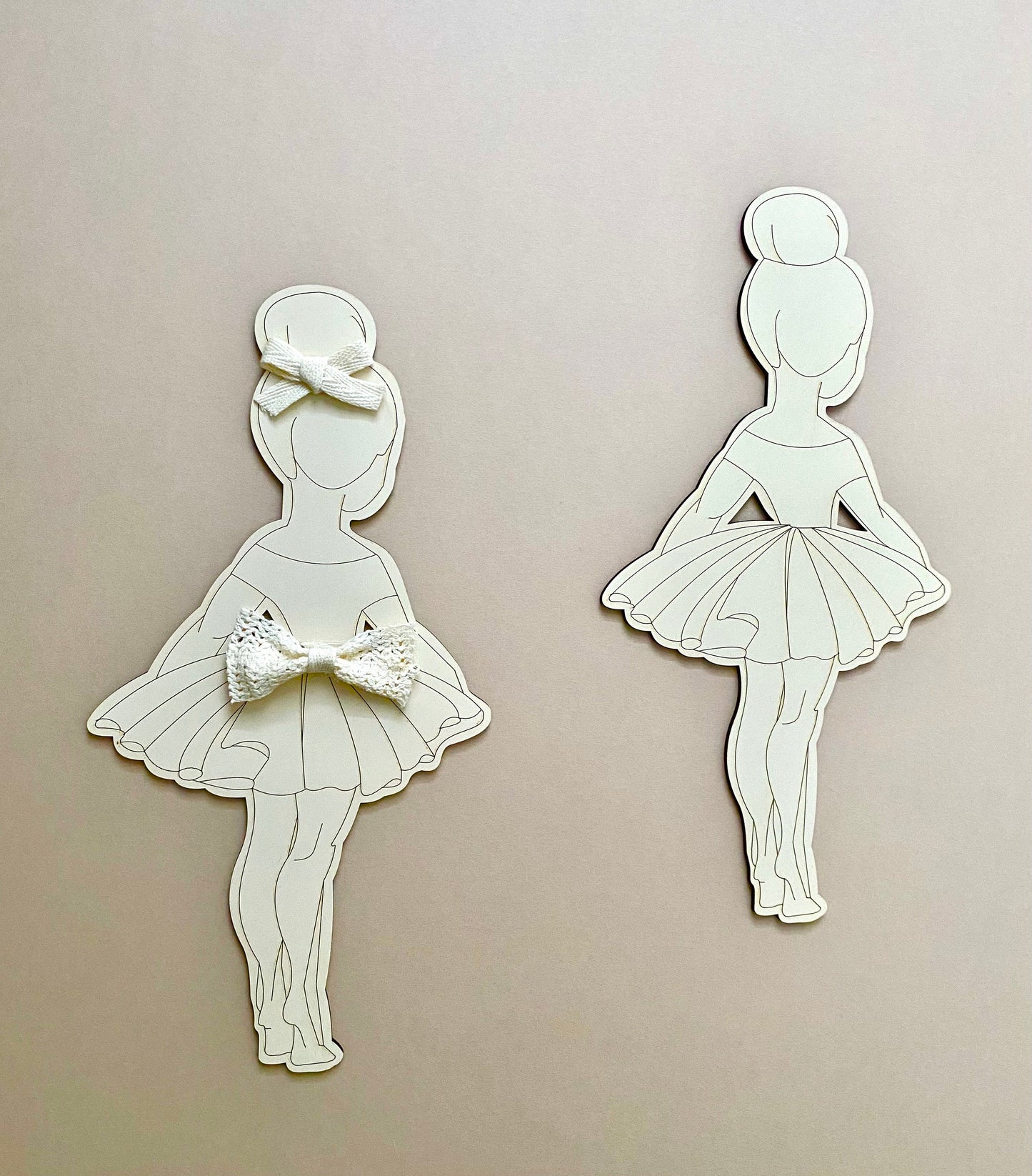 Wooden Fairy Wall Decor, Ballerina Nursery Wall Decor, Girls Room Decor