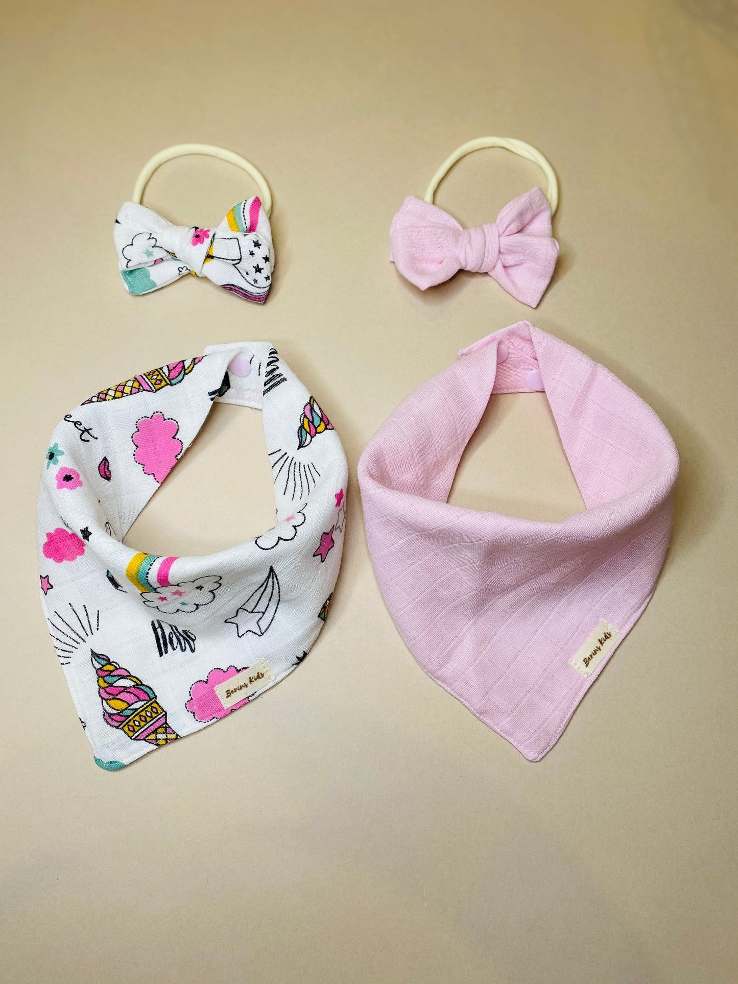 Baby/Toddler Cotton Muslin Bibs for Girls Boys