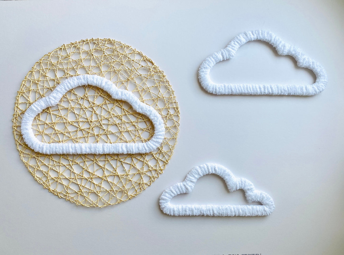 Fluffy Cloud Set of 3 Wall Decor| Boho Style Nursery Wall Shelf Decor
