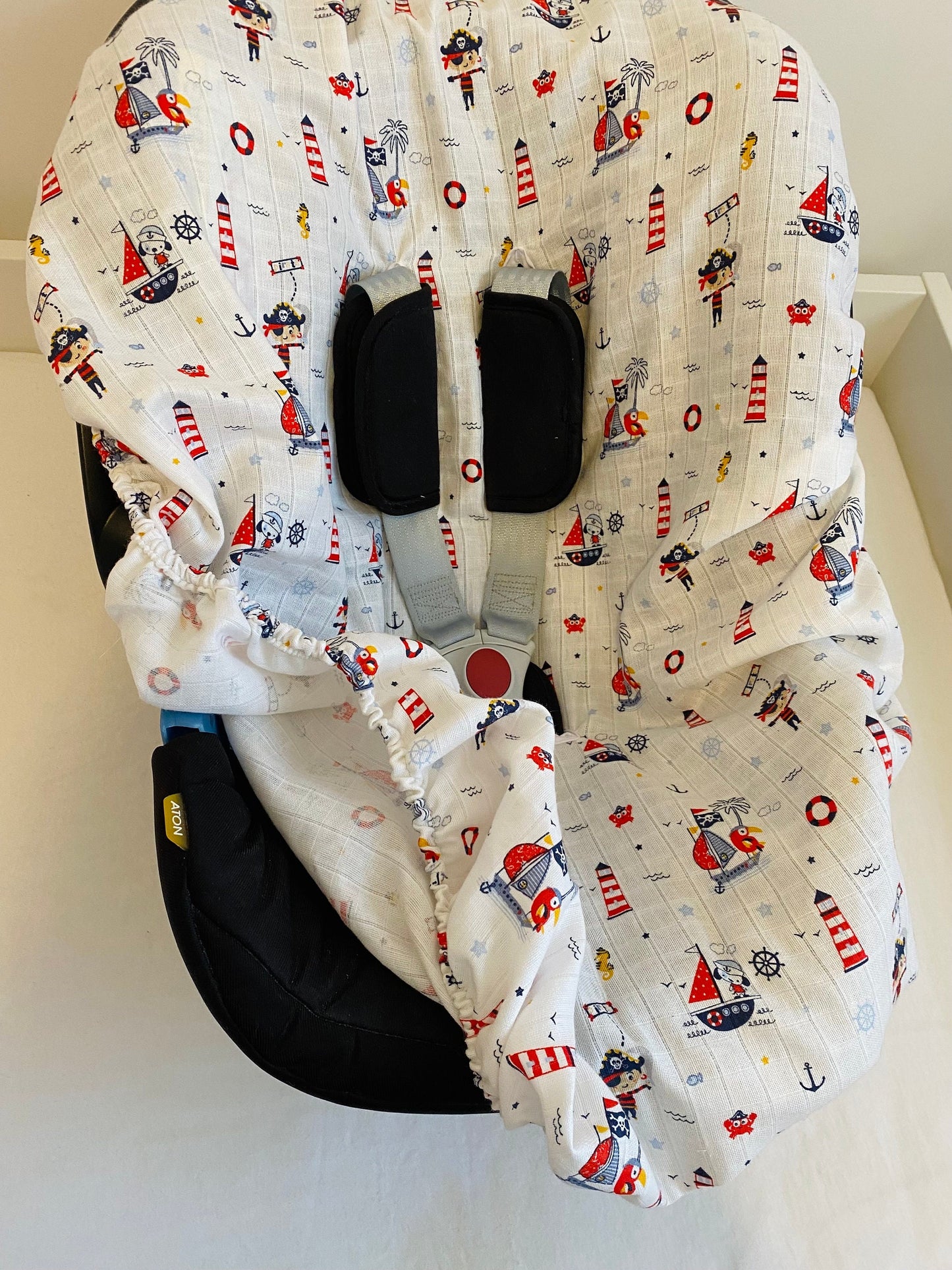 Baby Car Seat Protector | Infant Muslin Car Seat Liner