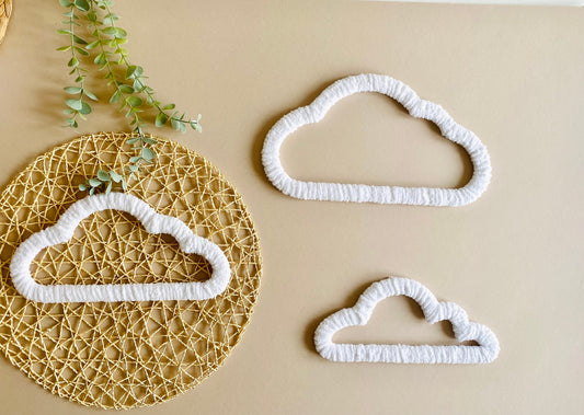 Fluffy Cloud Set of 3 Wall Decor| Boho Style Nursery Wall Shelf Decor