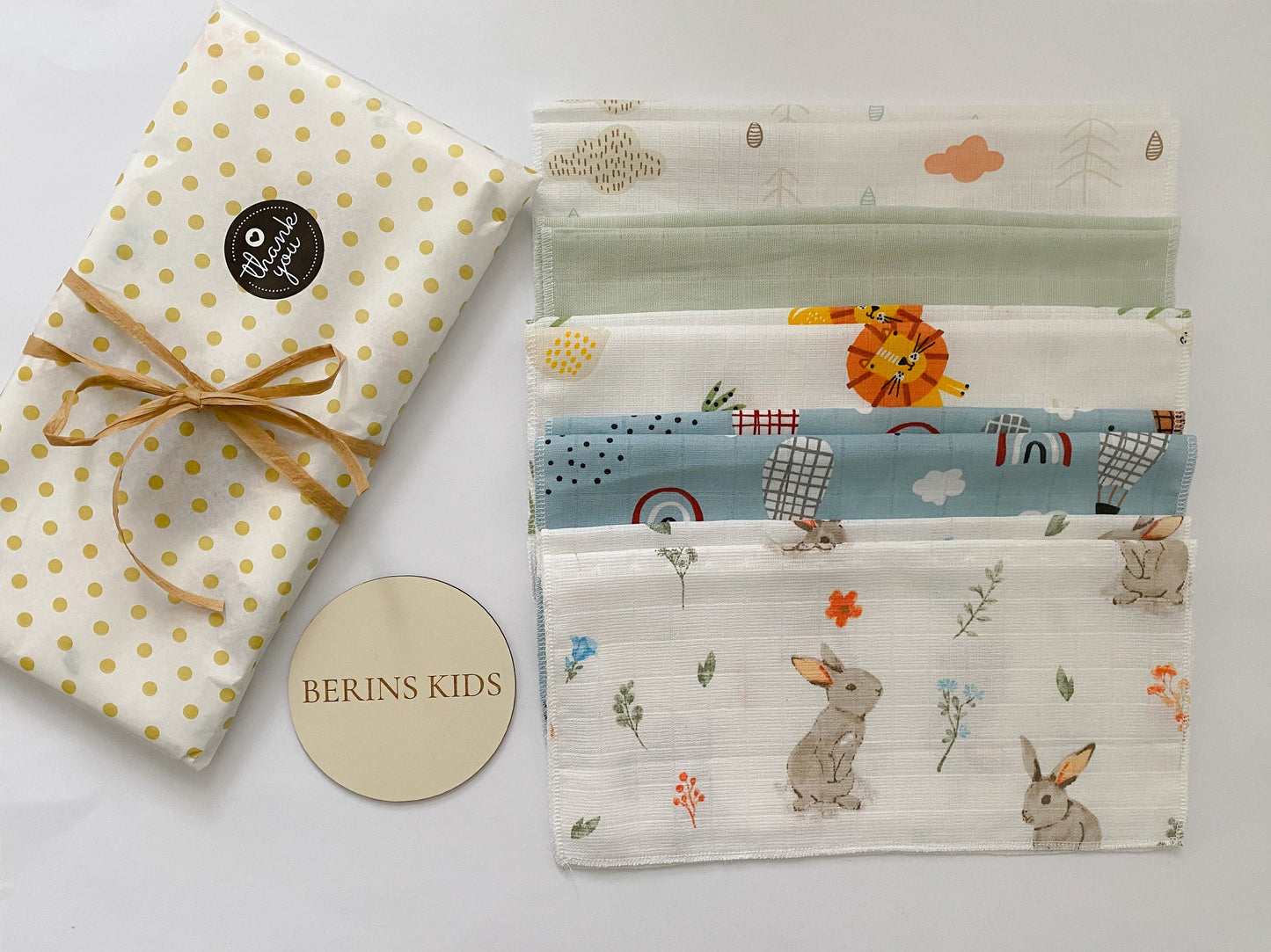 Washcloths Muslin 10 Packs| Muslin Squares Baby Face Towel and Flannels 30x30cm